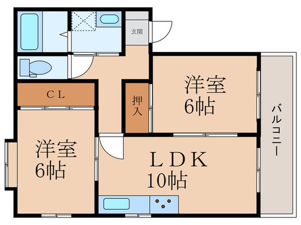 セラージュ沼の物件間取画像